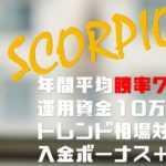 非公開: 【FX自動売買】無料でオススメ！年間勝率75％のスコーピオン！